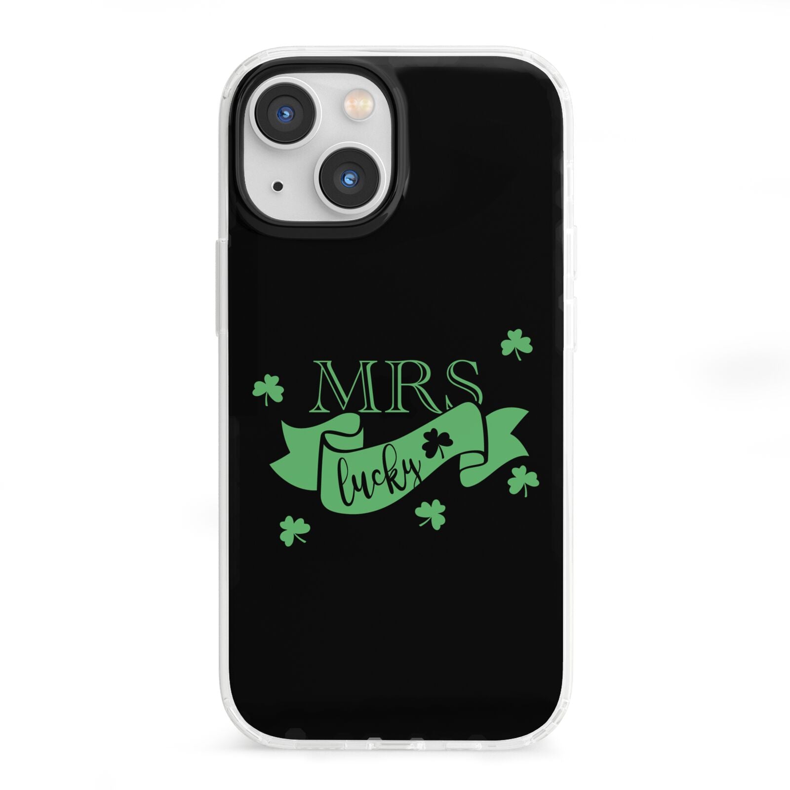 Mrs Lucky iPhone 13 Mini Clear Bumper Case