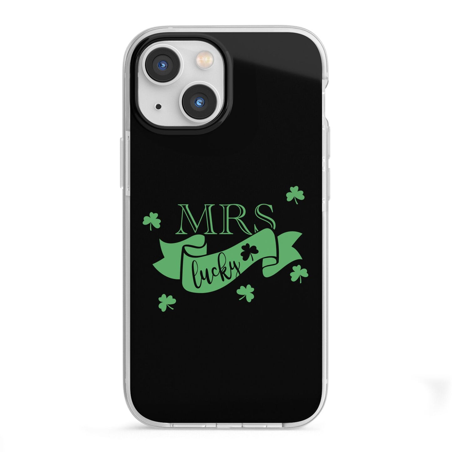 Mrs Lucky iPhone 13 Mini TPU Impact Case with White Edges