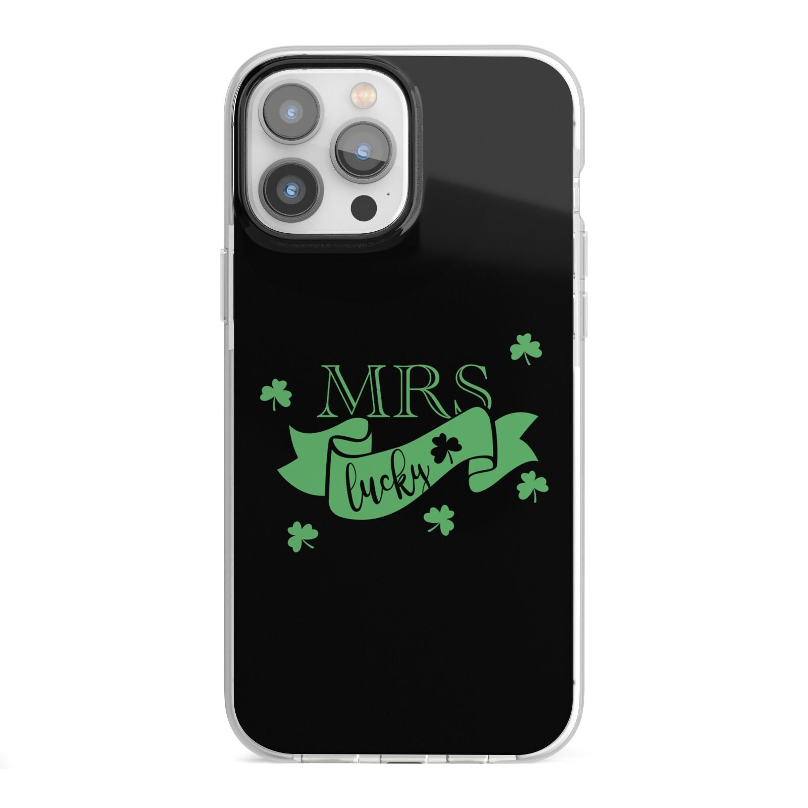 Mrs Lucky iPhone 13 Pro Max TPU Impact Case with White Edges