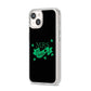 Mrs Lucky iPhone 14 Clear Tough Case Starlight Angled Image