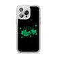 Mrs Lucky iPhone 14 Pro Max Clear Tough Case Silver