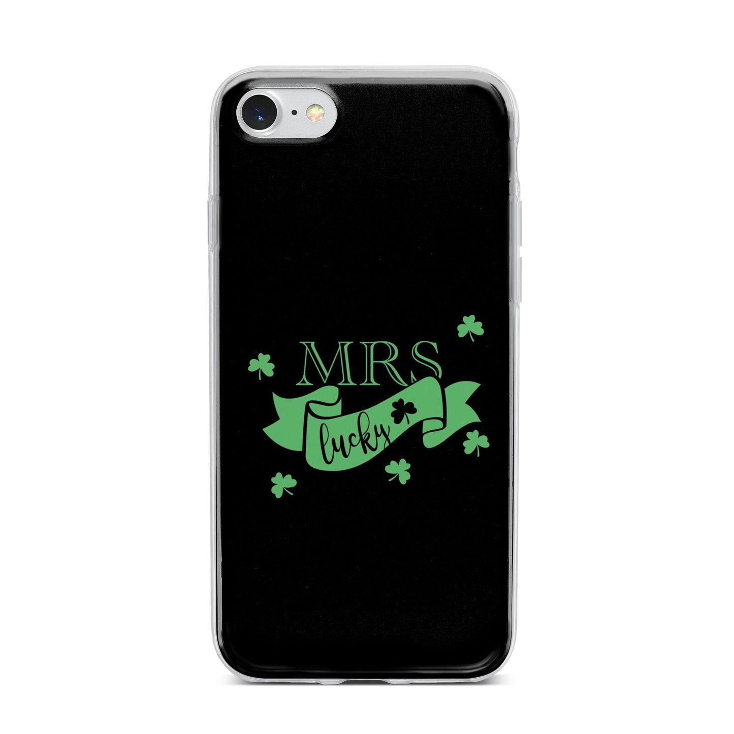 Mrs Lucky iPhone 7 Bumper Case on Silver iPhone