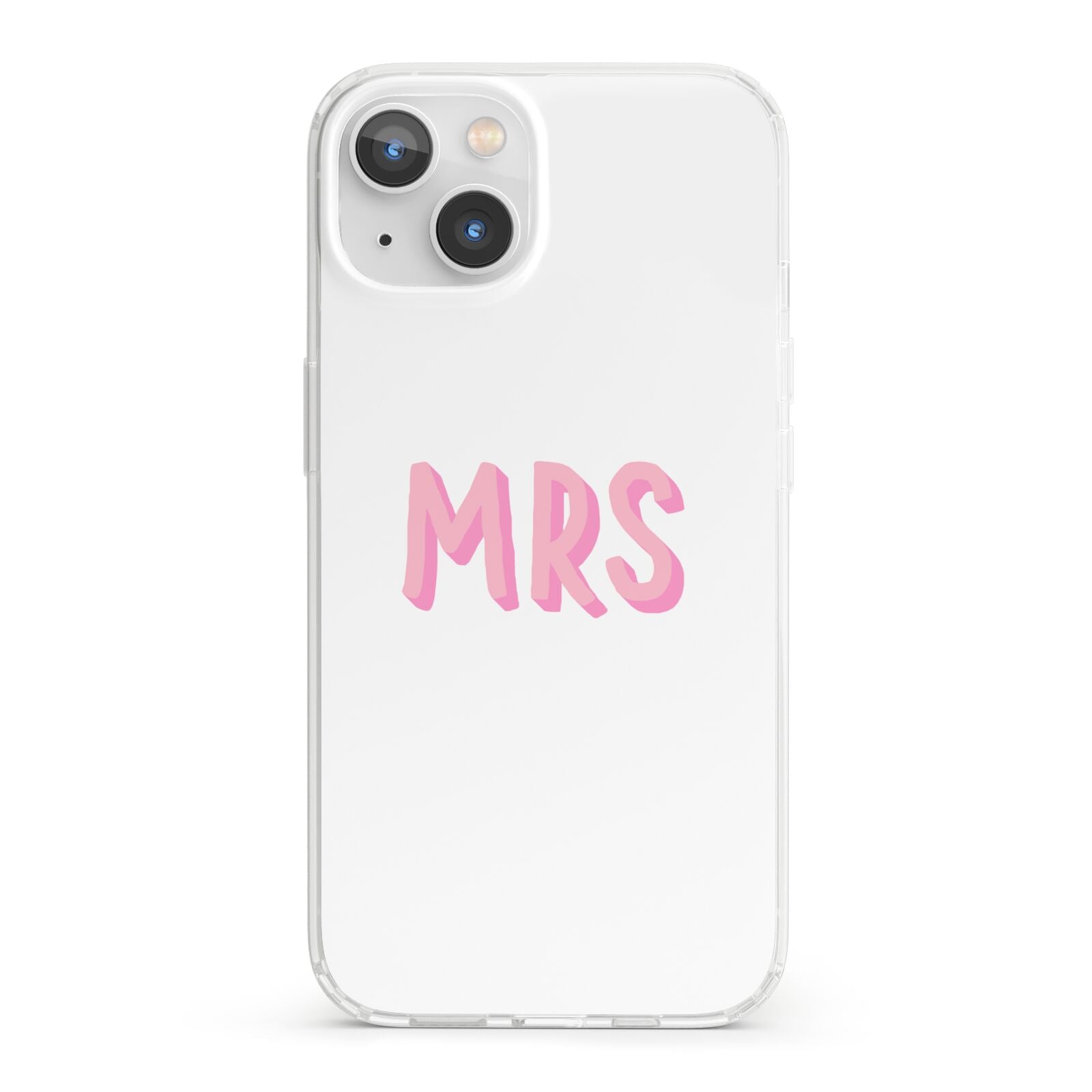 Mrs iPhone 13 Clear Bumper Case