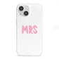 Mrs iPhone 13 Mini Clear Bumper Case