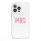 Mrs iPhone 13 Pro Clear Bumper Case