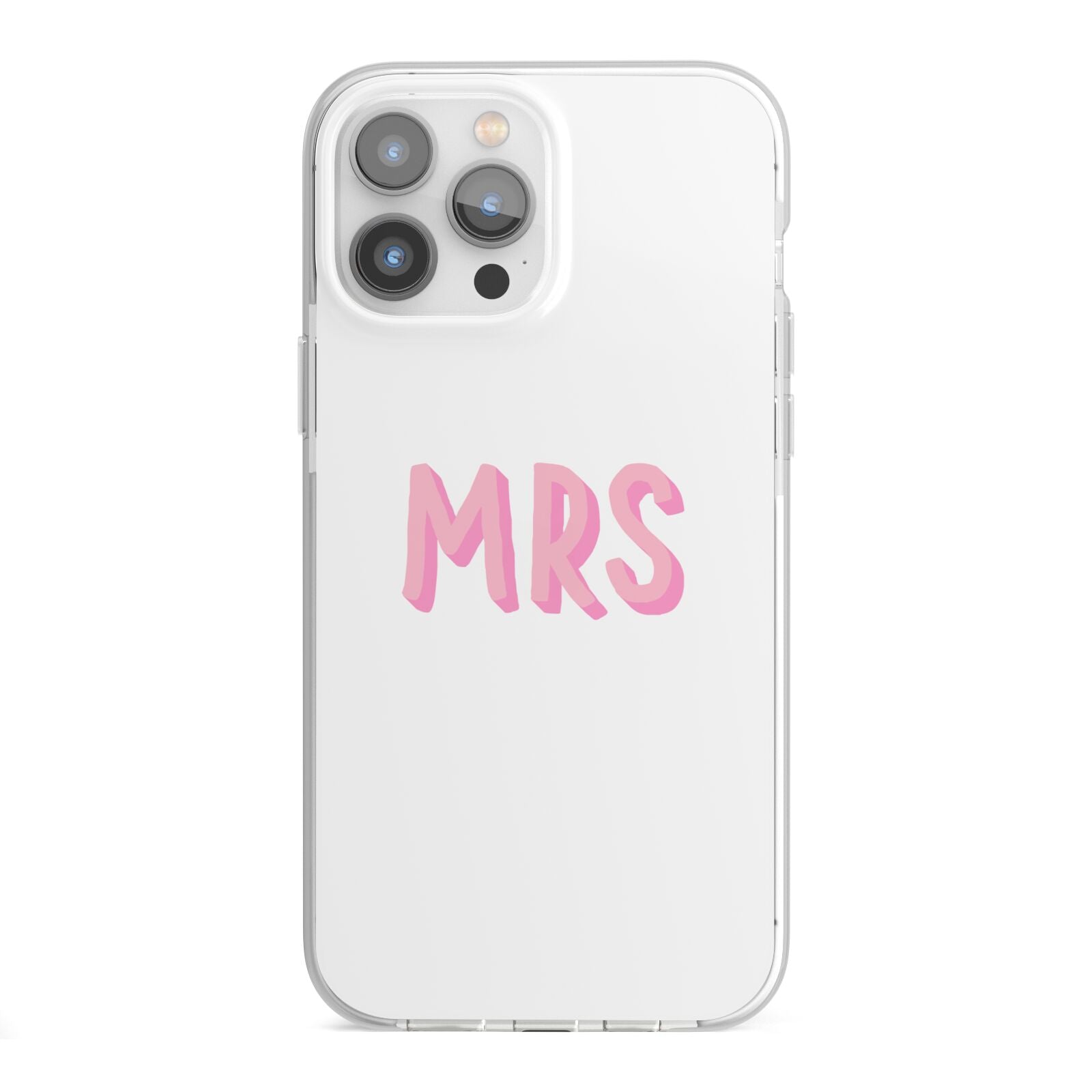 Mrs iPhone 13 Pro Max TPU Impact Case with White Edges