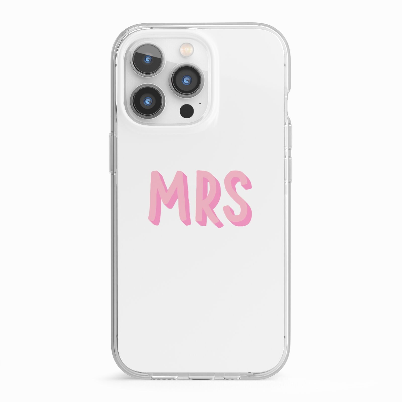 Mrs iPhone 13 Pro TPU Impact Case with White Edges