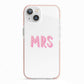 Mrs iPhone 13 TPU Impact Case with Pink Edges