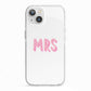 Mrs iPhone 13 TPU Impact Case with White Edges