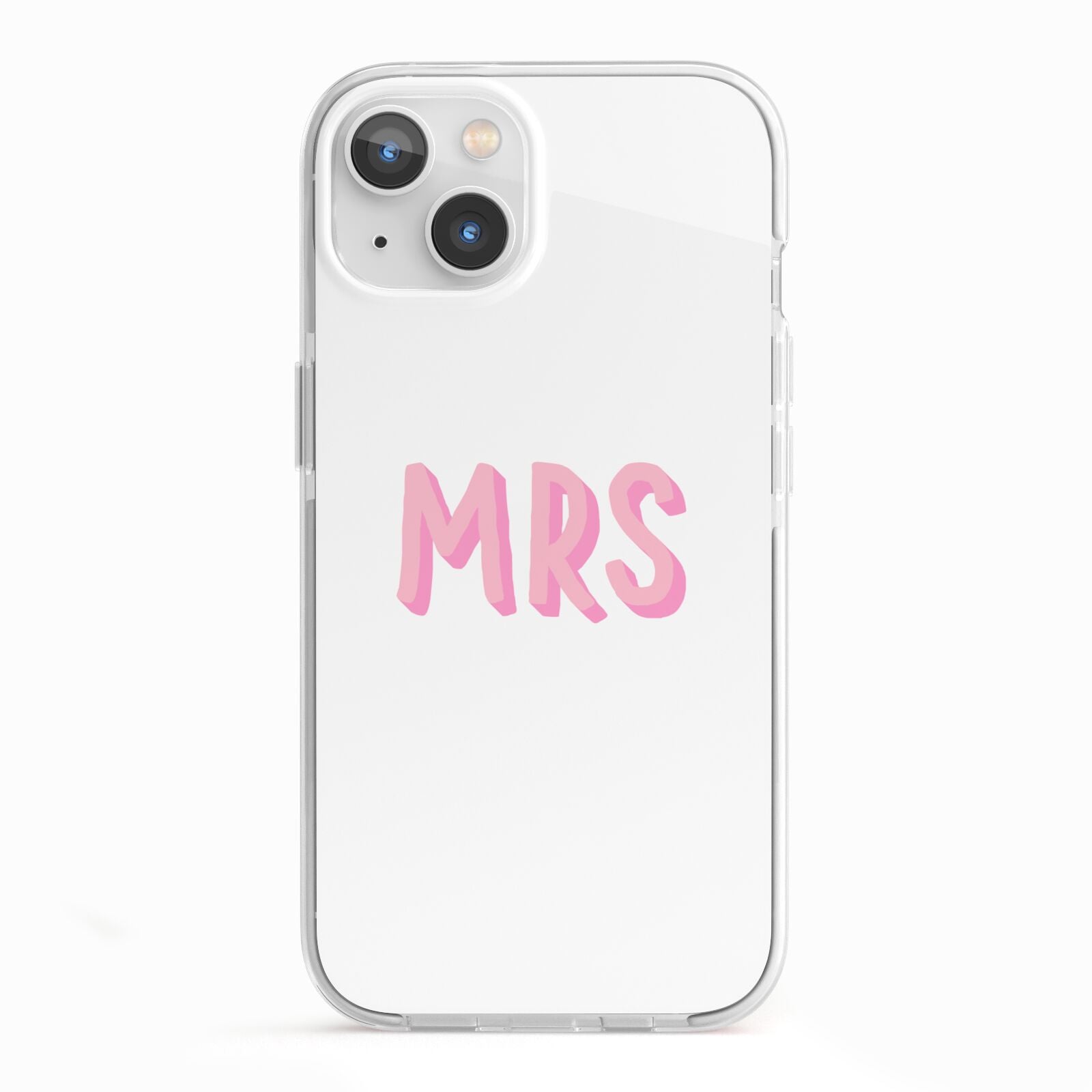Mrs iPhone 13 TPU Impact Case with White Edges