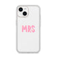 Mrs iPhone 14 Glitter Tough Case Starlight