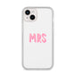 Mrs iPhone 14 Plus Clear Tough Case Starlight