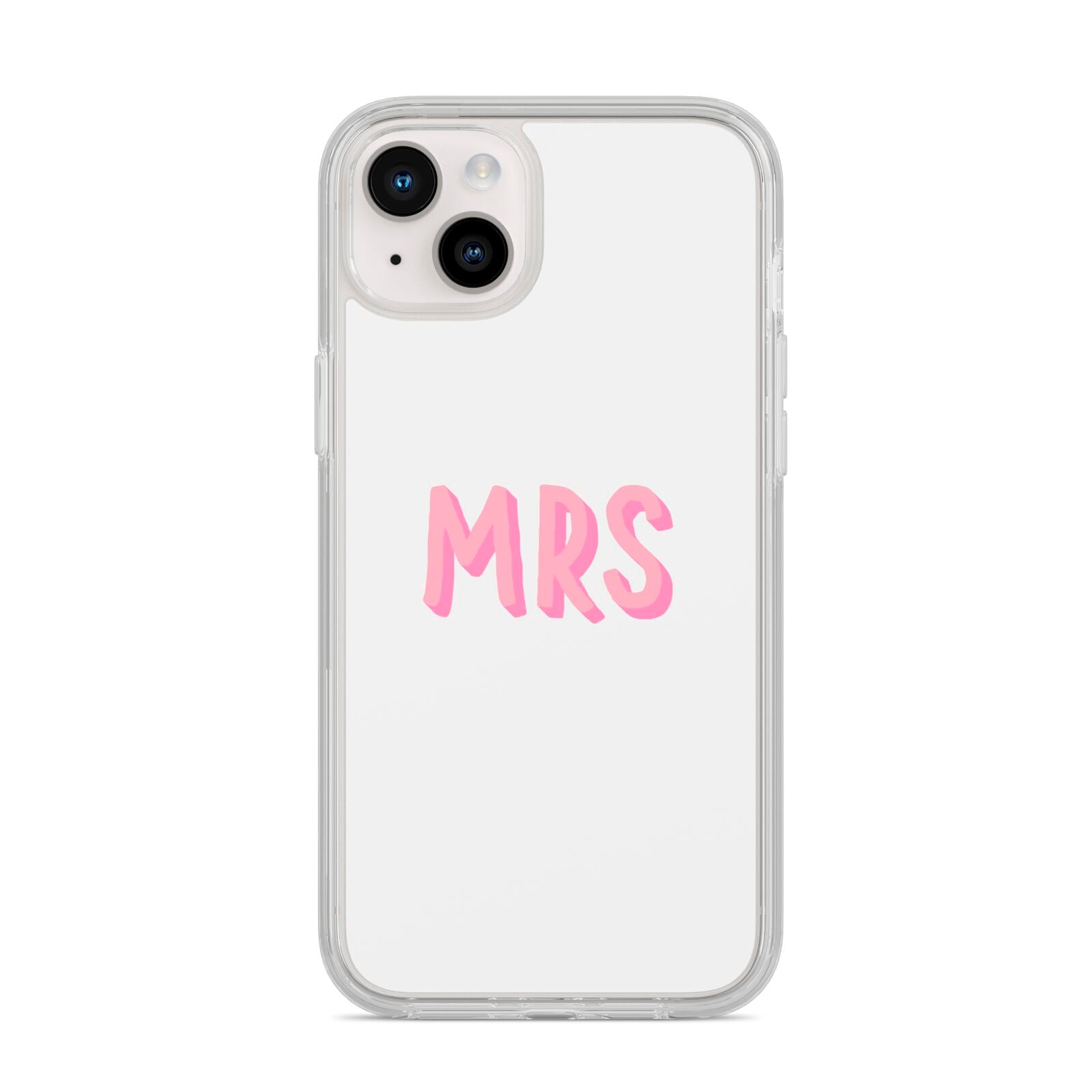 Mrs iPhone 14 Plus Clear Tough Case Starlight