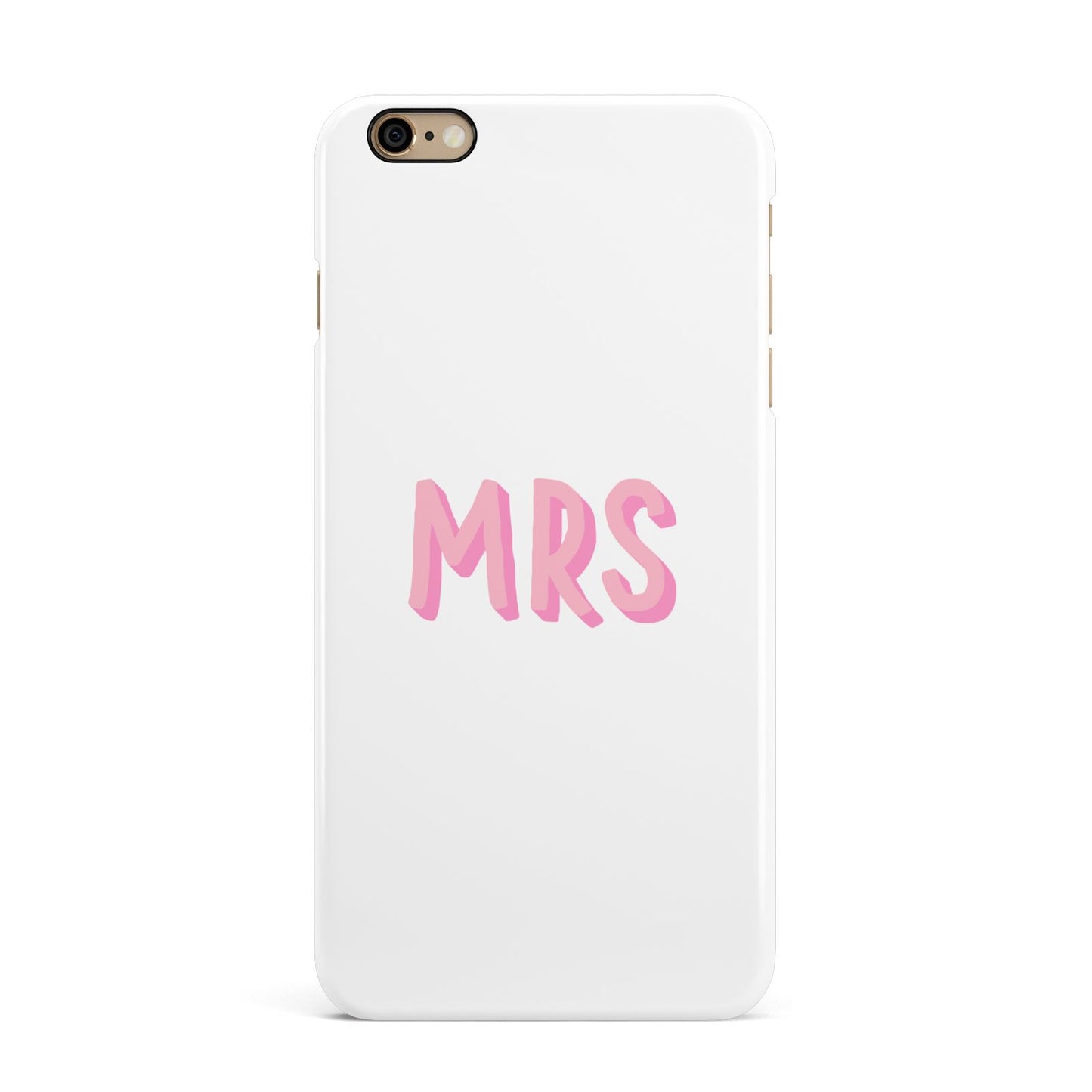 Mrs iPhone 6 Plus 3D Snap Case on Gold Phone