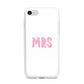 Mrs iPhone 7 Bumper Case on Silver iPhone