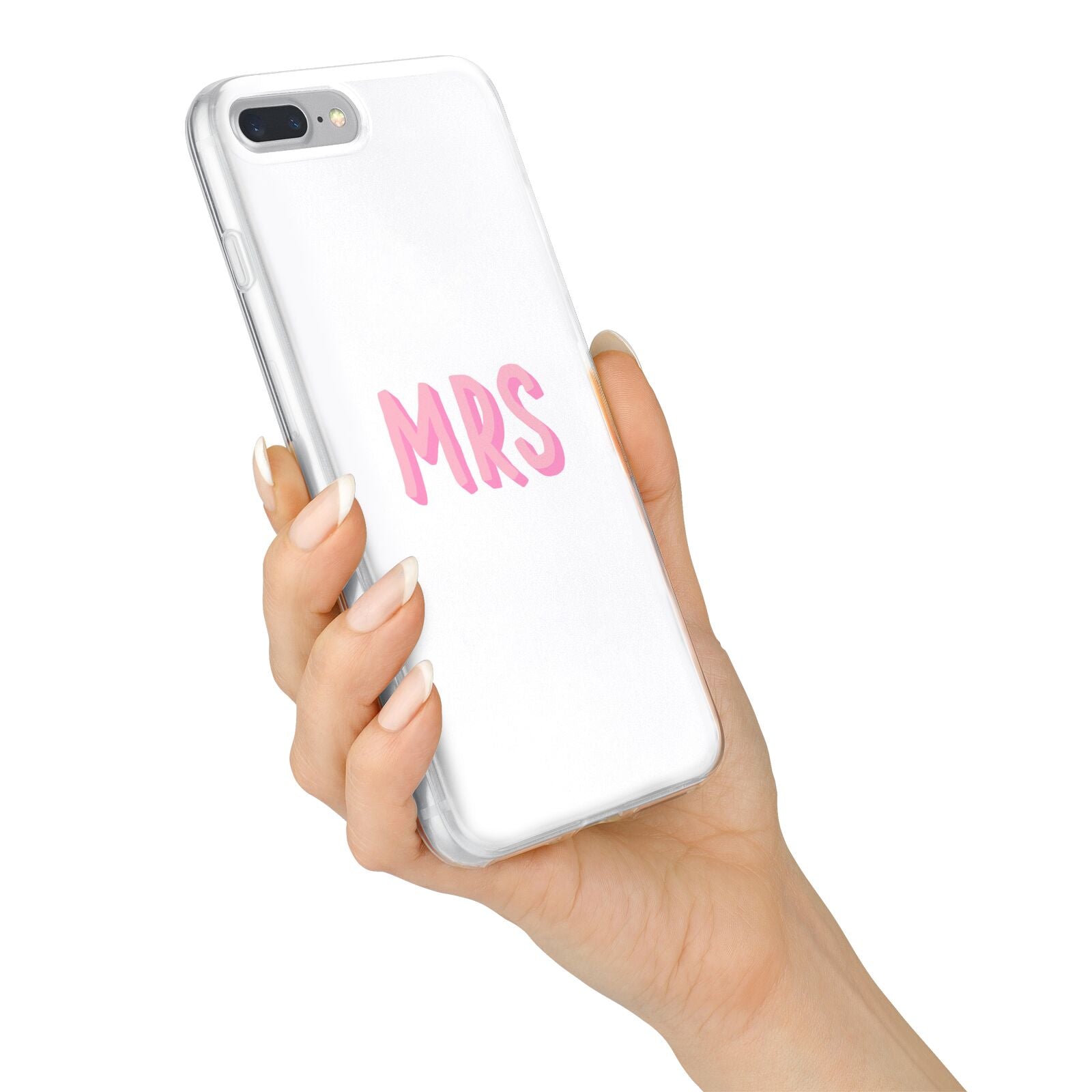 Mrs iPhone 7 Plus Bumper Case on Silver iPhone Alternative Image