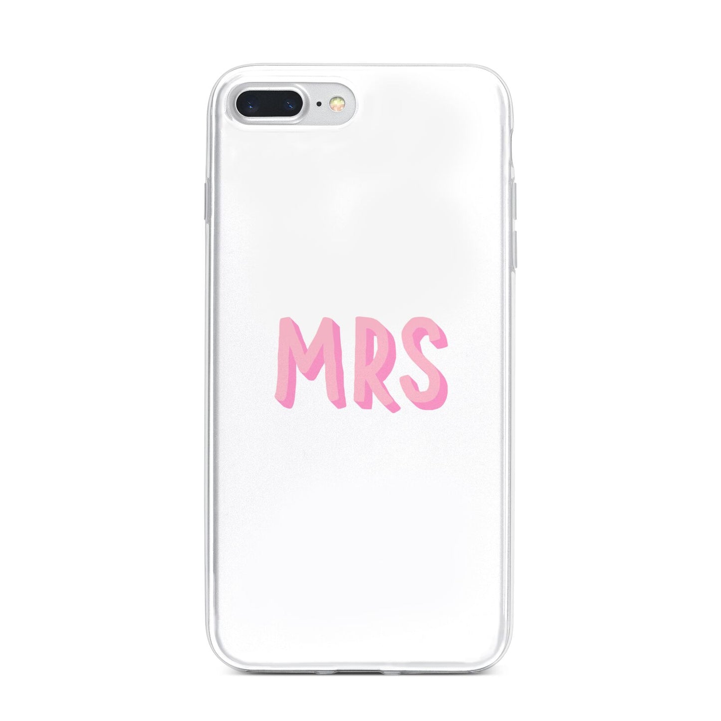 Mrs iPhone 7 Plus Bumper Case on Silver iPhone