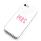 Mrs iPhone 8 Bumper Case on Silver iPhone Alternative Image