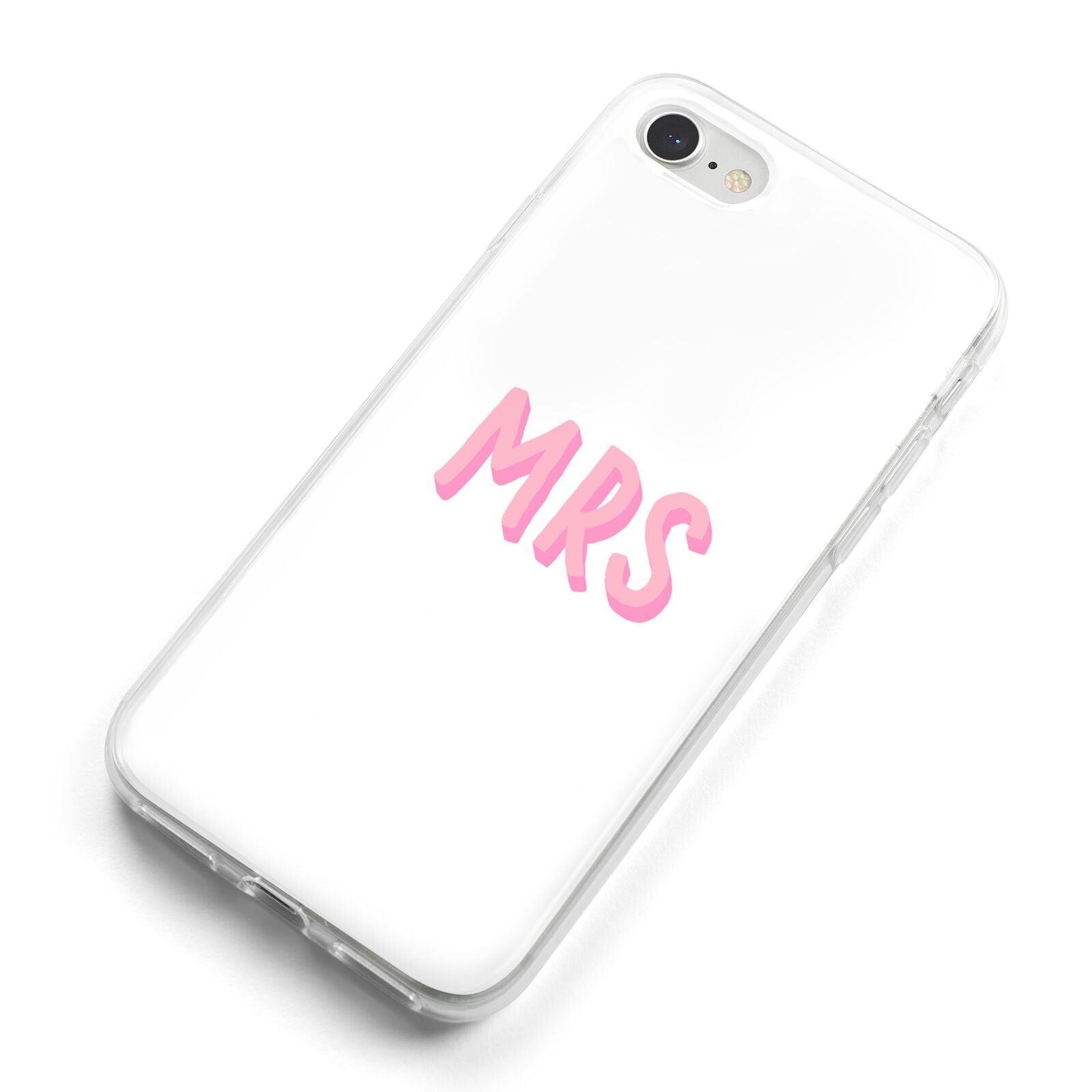 Mrs iPhone 8 Bumper Case on Silver iPhone Alternative Image