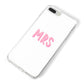 Mrs iPhone 8 Plus Bumper Case on Silver iPhone Alternative Image