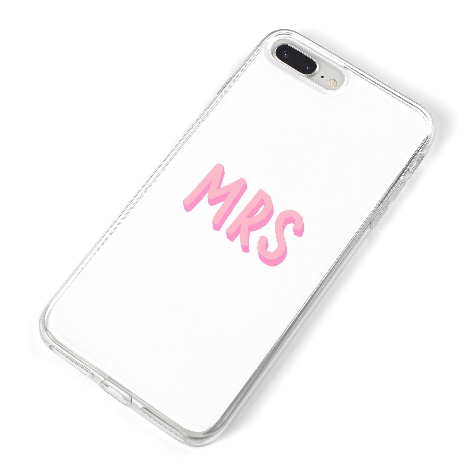 Mrs iPhone 8 Plus Bumper Case on Silver iPhone Alternative Image