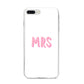 Mrs iPhone 8 Plus Bumper Case on Silver iPhone