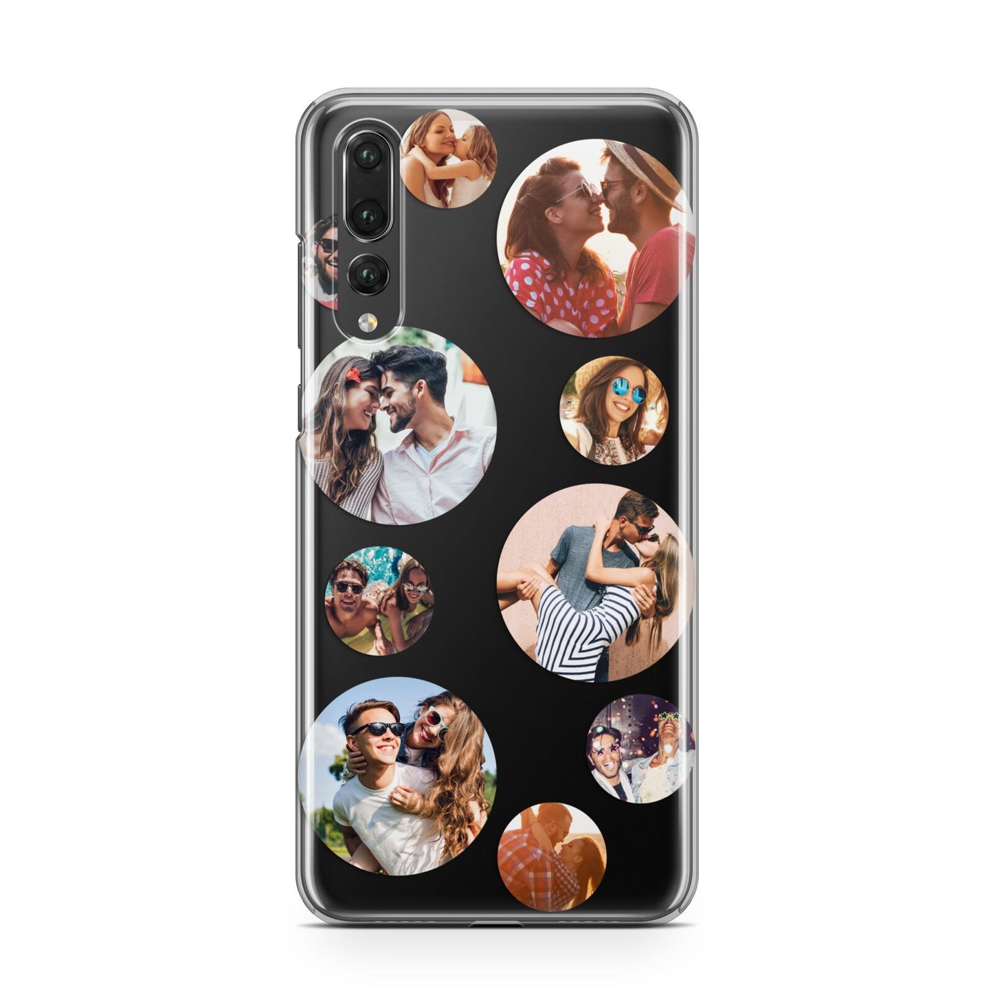 Multi Circular Photo Collage Upload Huawei P20 Pro Phone Case