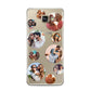 Multi Circular Photo Collage Upload Samsung Galaxy A3 2016 Case on gold phone