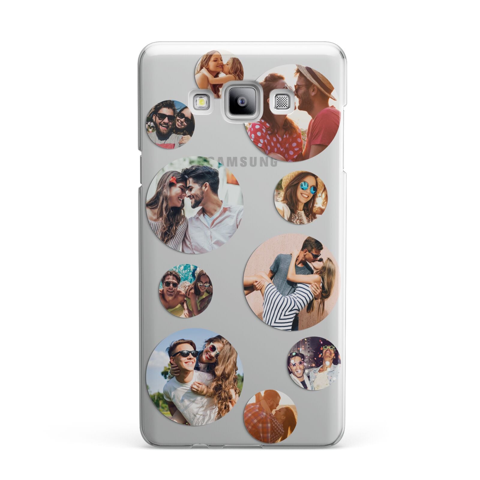 Multi Circular Photo Collage Upload Samsung Galaxy A7 2015 Case