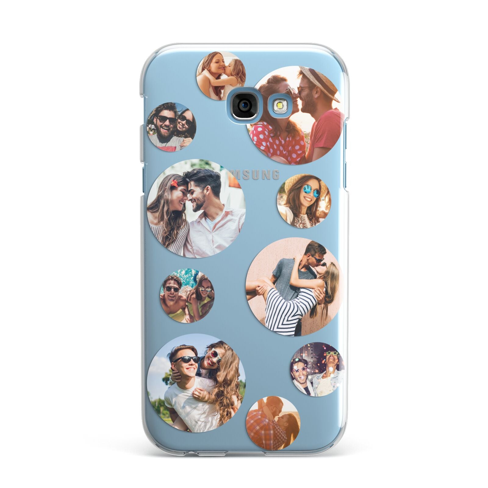 Multi Circular Photo Collage Upload Samsung Galaxy A7 2017 Case