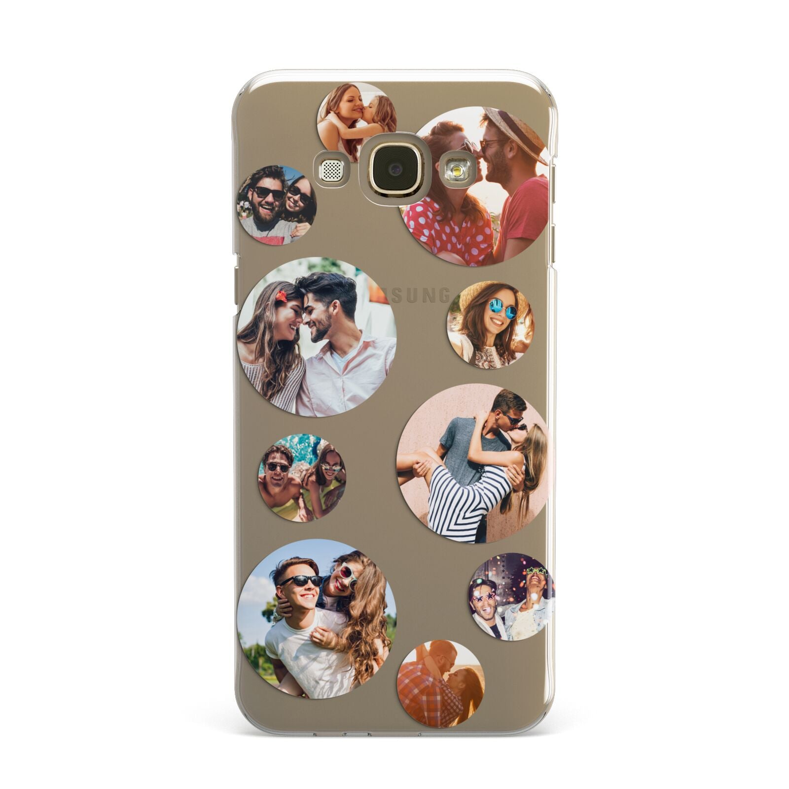 Multi Circular Photo Collage Upload Samsung Galaxy A8 Case