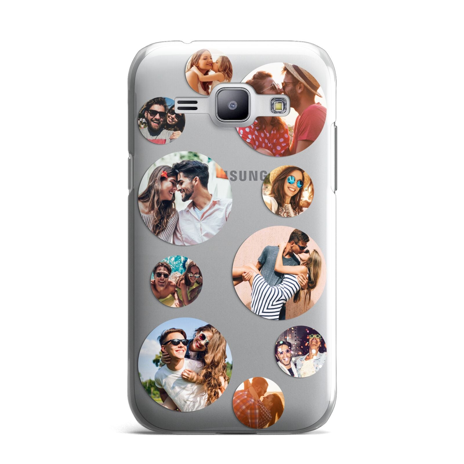 Multi Circular Photo Collage Upload Samsung Galaxy J1 2015 Case