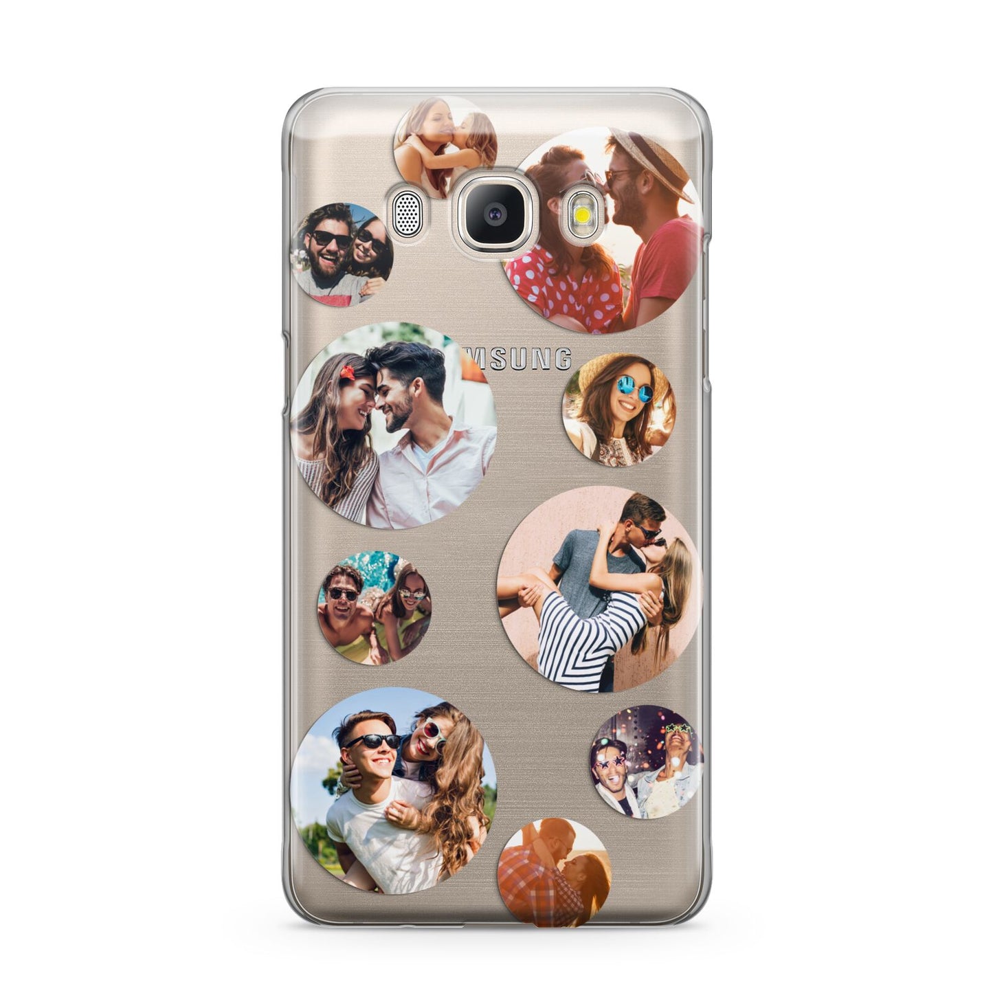 Multi Circular Photo Collage Upload Samsung Galaxy J5 2016 Case
