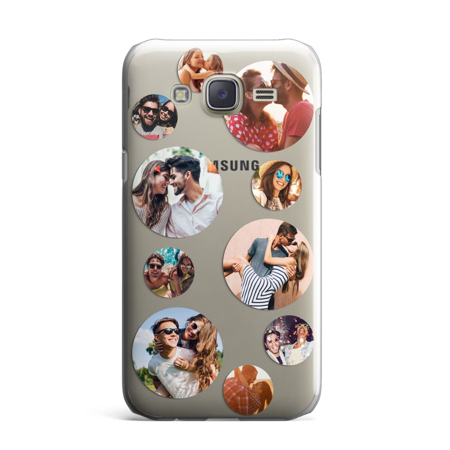 Multi Circular Photo Collage Upload Samsung Galaxy J7 Case
