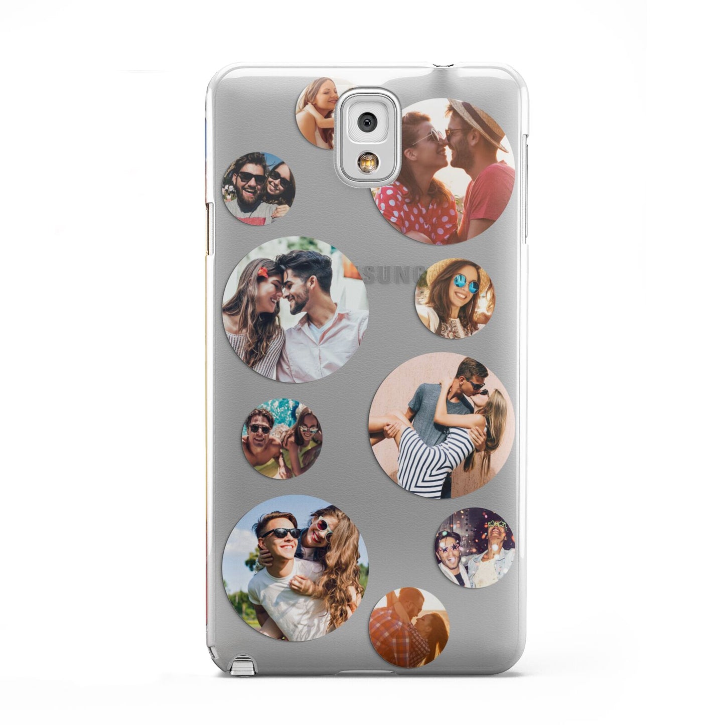 Multi Circular Photo Collage Upload Samsung Galaxy Note 3 Case