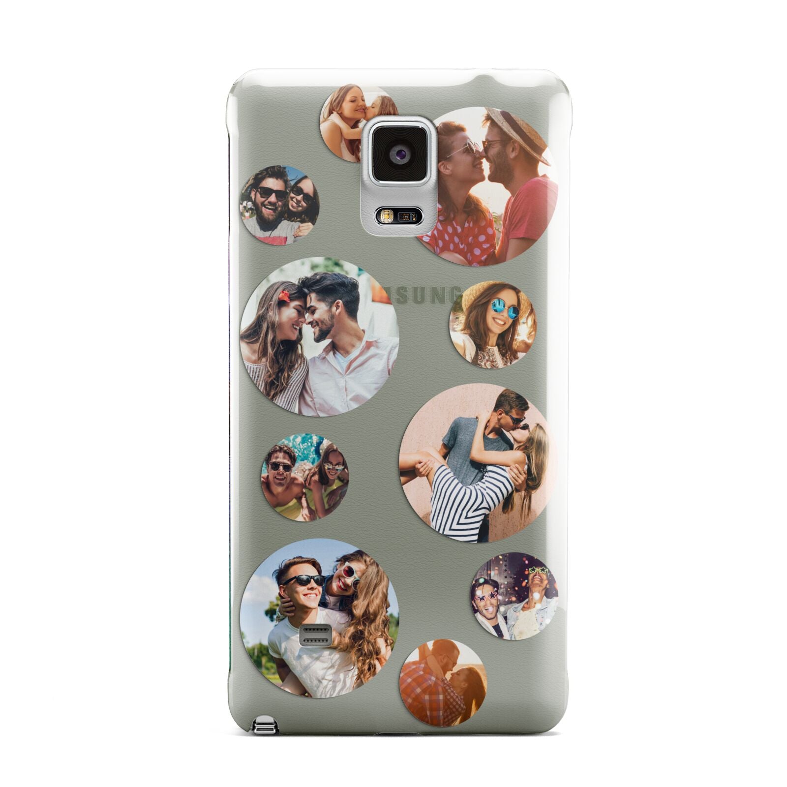 Multi Circular Photo Collage Upload Samsung Galaxy Note 4 Case