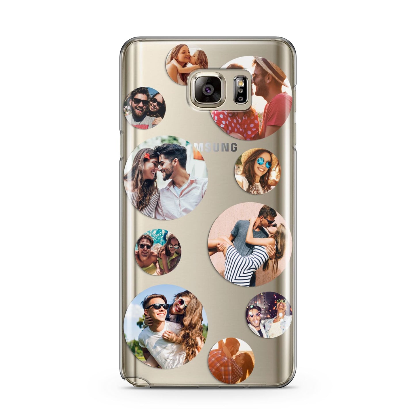 Multi Circular Photo Collage Upload Samsung Galaxy Note 5 Case
