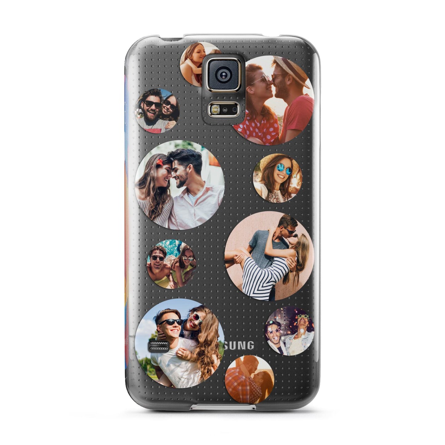 Multi Circular Photo Collage Upload Samsung Galaxy S5 Case