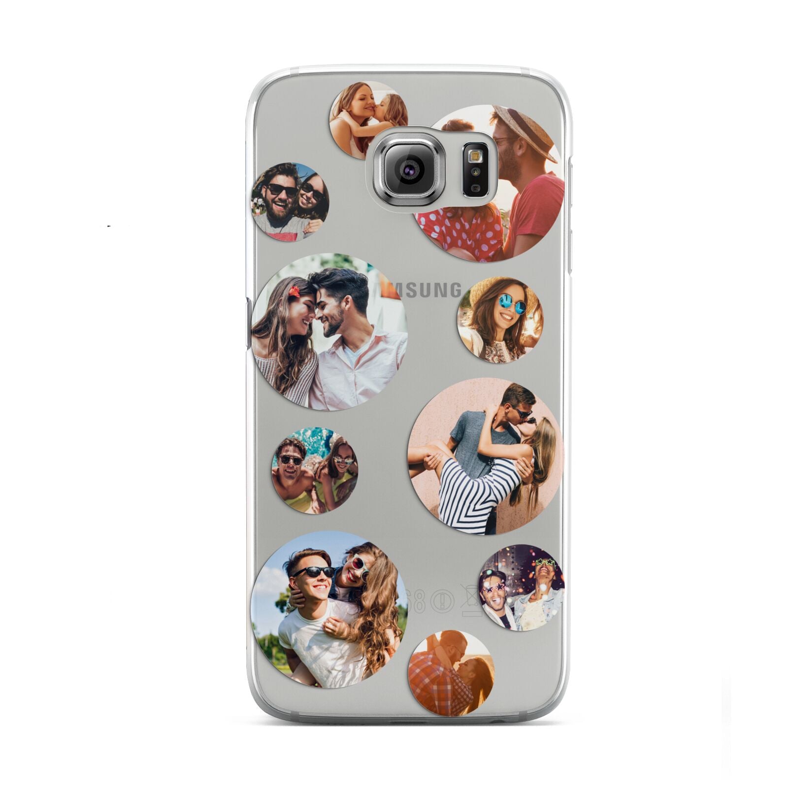 Multi Circular Photo Collage Upload Samsung Galaxy S6 Case