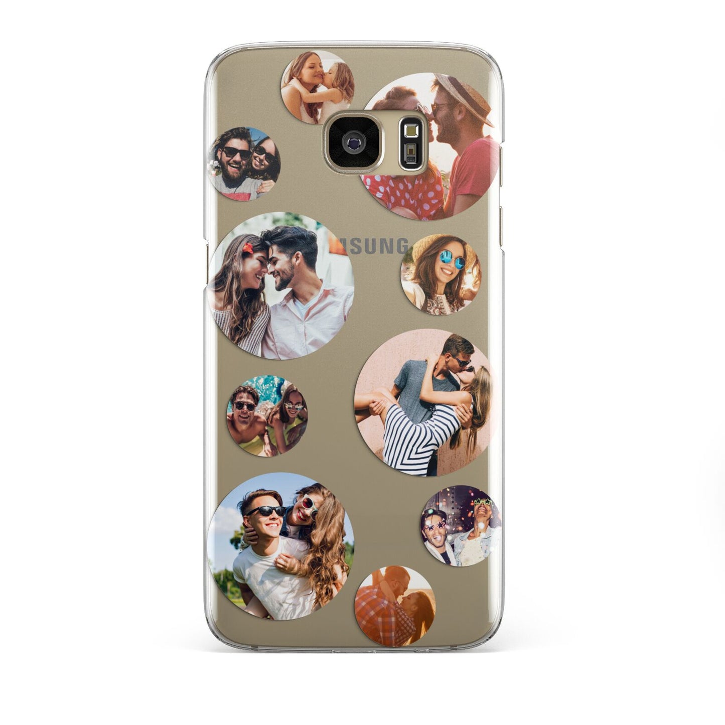 Multi Circular Photo Collage Upload Samsung Galaxy S7 Edge Case