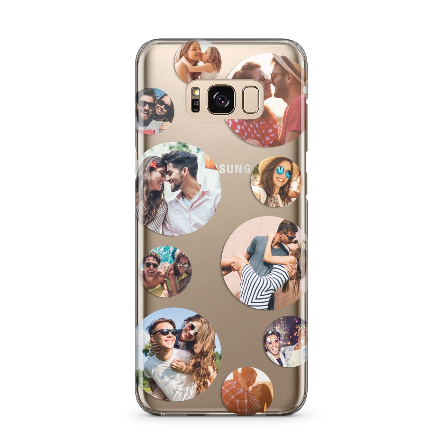 Multi Circular Photo Collage Upload Samsung Galaxy S8 Plus Case