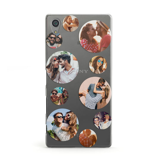 Multi Circular Photo Collage Upload Sony Xperia Case
