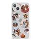 Multi Circular Photo Collage Upload iPhone 13 Clear Bumper Case
