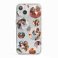 Multi Circular Photo Collage Upload iPhone 13 TPU Impact Case with White Edges