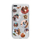 Multi Circular Photo Collage Upload iPhone 7 Plus Bumper Case on Silver iPhone