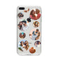 Multi Circular Photo Collage Upload iPhone 8 Plus Bumper Case on Silver iPhone