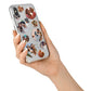 Multi Circular Photo Collage Upload iPhone X Bumper Case on Silver iPhone Alternative Image 2