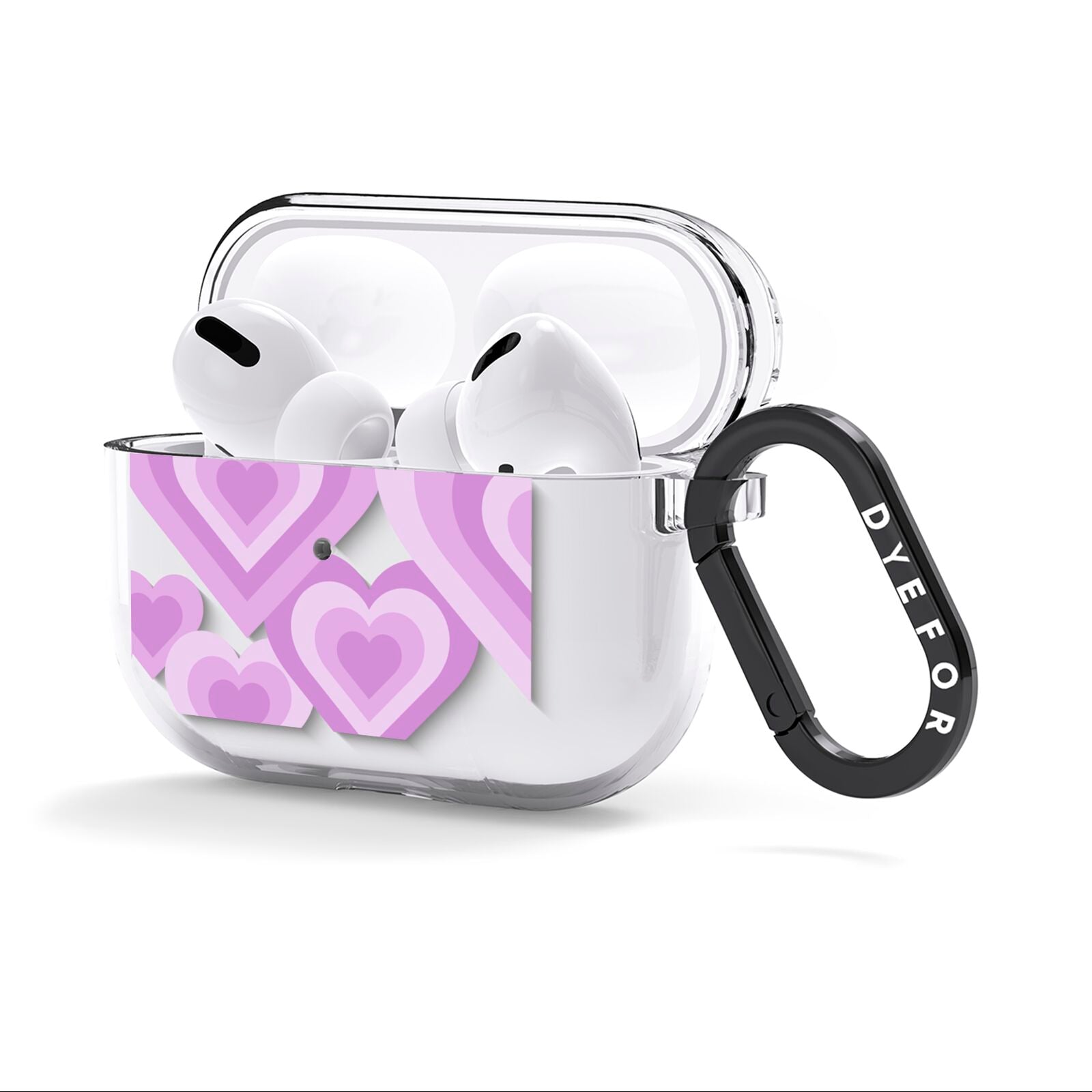 Multi Heart AirPods Clear Case 3rd Gen Side Image