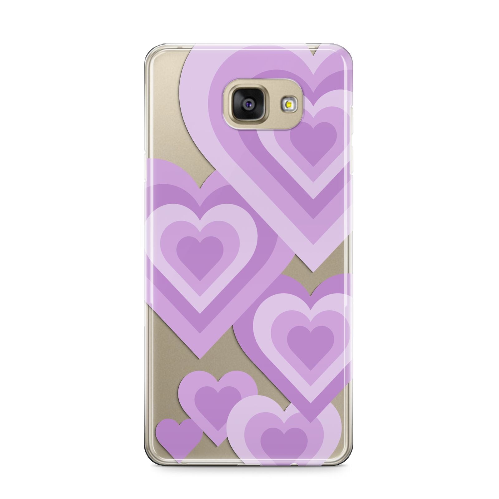 Multi Heart Samsung Galaxy A9 2016 Case on gold phone