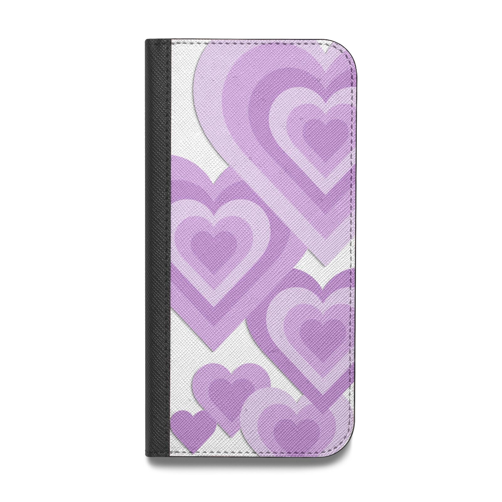 Multi Heart Vegan Leather Flip Samsung Case